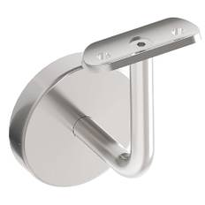 Sellon24® Ledstång rostfritt stål ledstång ledstångshållare. Hållare för rör trä 42,4 x 2,0 mm trappor runt rör, vägghållare, rörhållare, rosett, täckrosett slipad