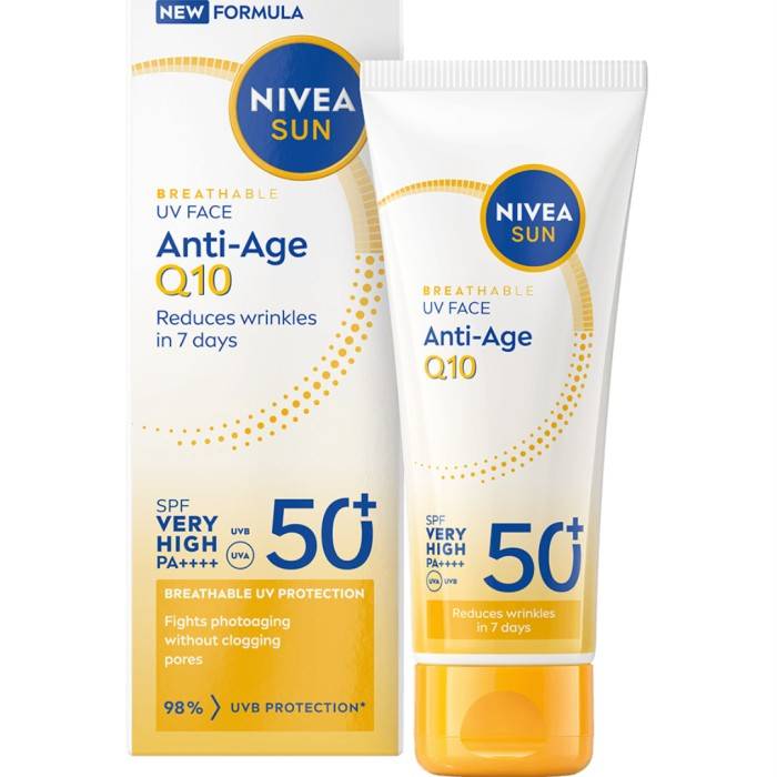 NIVEA UV Face Anti-Age Q10 Cream SPF 50+ 40 ml