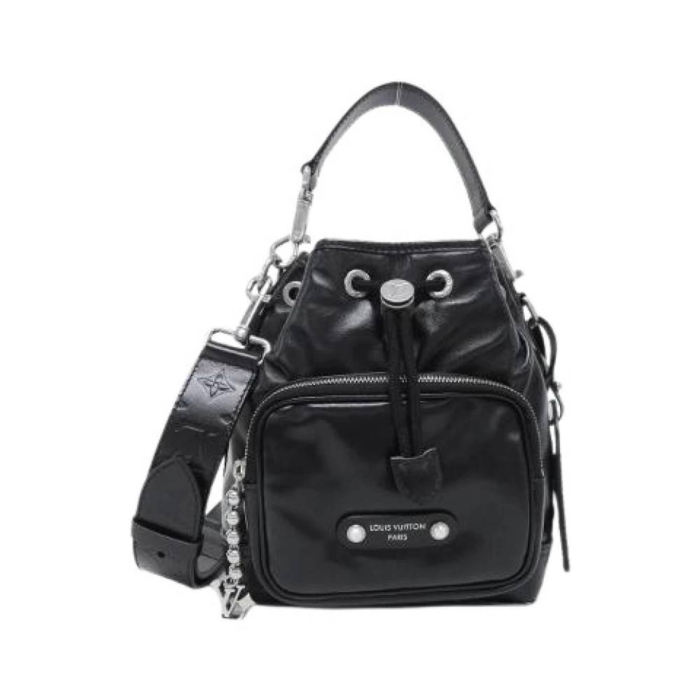 Louis Vuitton Vintage Pre-owned LV Night Noe Cargo Calf Skuldertaske - Vintage - Dame - Sort - ONE SIZE - Uld