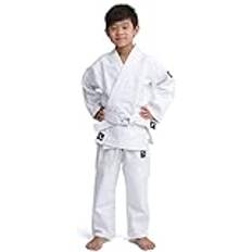 IPPONGEAR Future 2 Kimono Judo unisex-ungdom, vit, 150