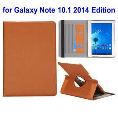 SAMSUNG GALAXY NOTE 10.1 2014 Edition læder cover med kort holder brun