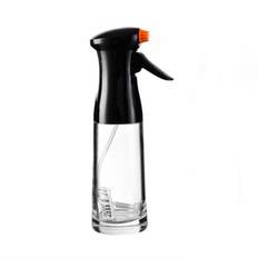 Oil Spray Bottle Kitchen Household Oil Pot Olive Oil Sprayer Cooking Barbecue Tool Fat-reducing Oil-control Spraying Can Oil Vinegar Dispenser Bottle PLASTIC BOTTLE svart