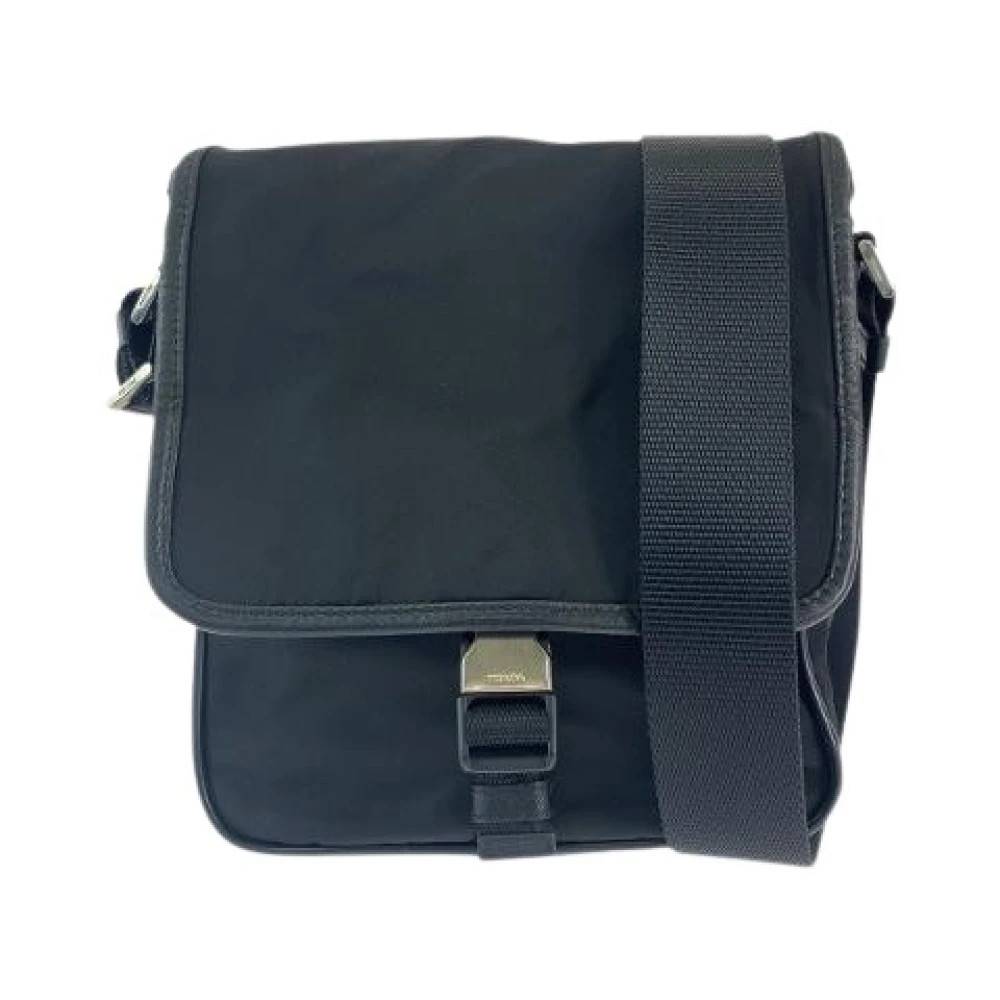 Prada Vintage Pre-owned Tessuto Nylon Skuldertaske - Vintage - Herre - Sort - ONE SIZE - Uld