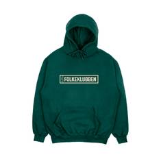 Box Logo, Øko Hoodie - GREEN / S