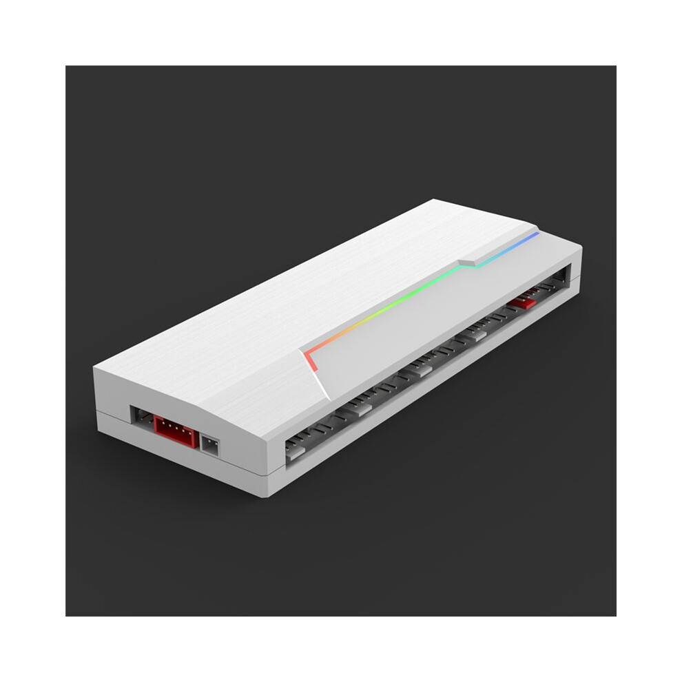 1 to 10 PWM & ARGB Hub Splitter 4 Pin PWM Hub 5V 3pin Addressable ARGB Adapter Interface Concentrator for Case Fan