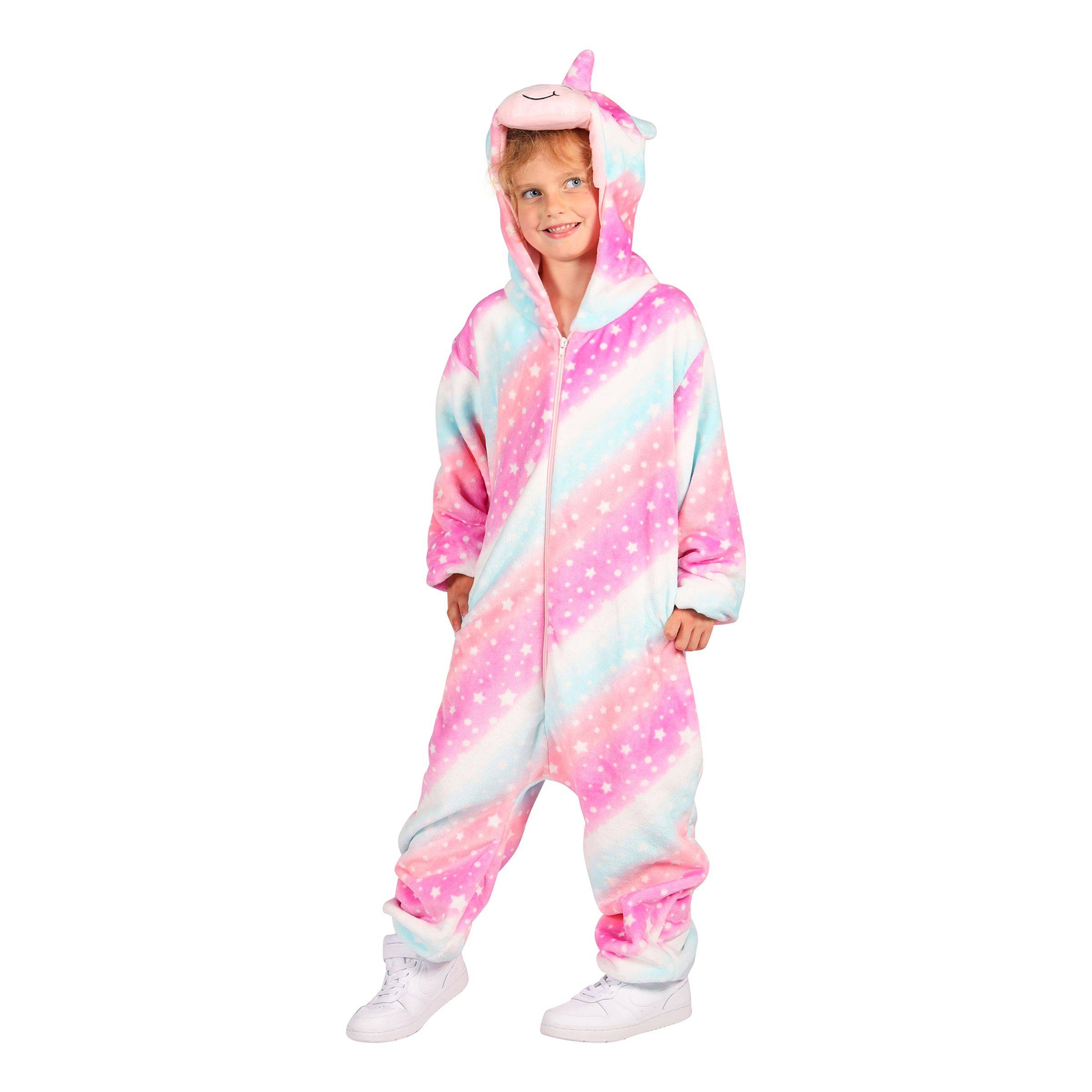 Unicorn Jumpsuit Børnekostume - Large