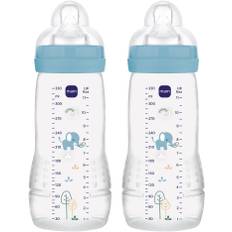 MAM Easy Active Nappflaska 330 ml 2-Pack, Blue