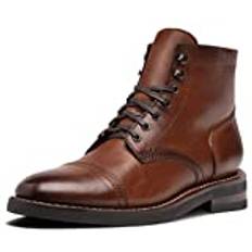 Thursday Boot Company Kaptenssko med tåsnörning stövel för män, Brandy, 42.5 EU