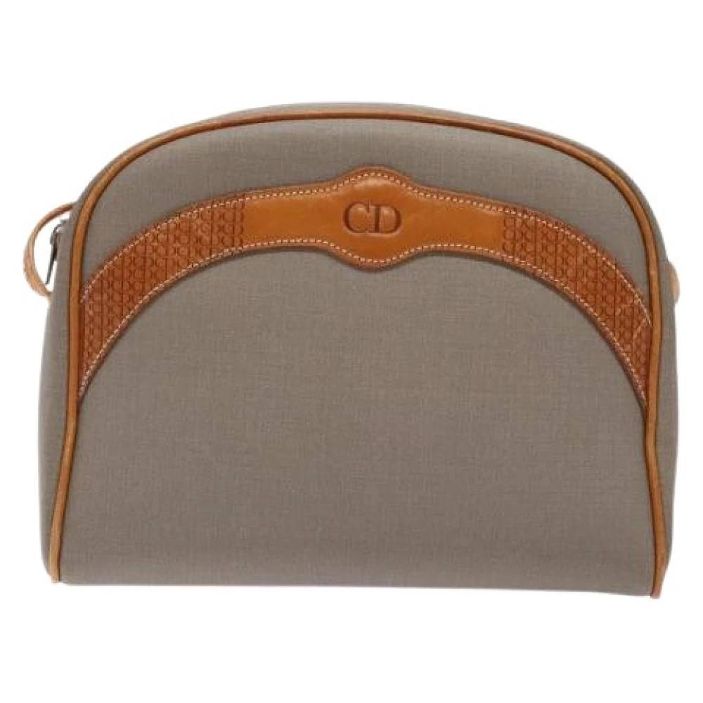 Dior Vintage Pre-owned CD Skuldertaske - Vintage - Dame - Grå - ONE SIZE - Uld