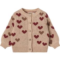 Wheat Jacquard Strik Pullover Mimi Stl. 86/18m fepojkar - Toppar Från Magasin - Offwhite (86/18m)