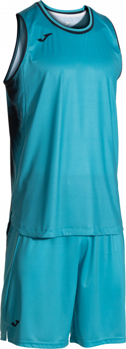 Joma Final Four Basketballsæt - Neon Turkis & Navy Blå - X-Large