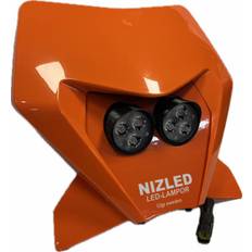 Dubbelkåpa 2,8/60w KTM 2024-, orange , kallvit 2xE30 NIZLED