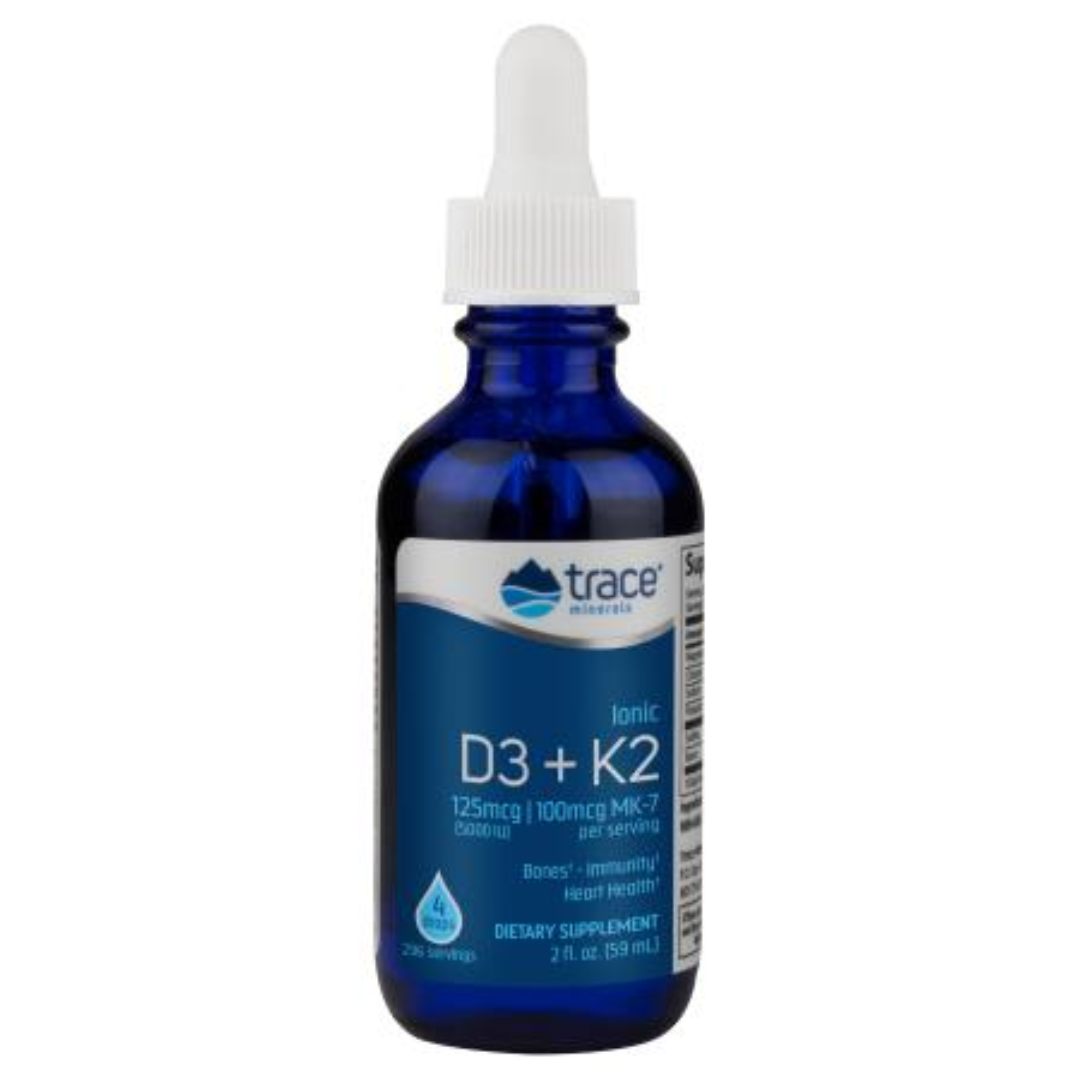 Trace Minerals Ionic D3 + K2 Drops 59ml