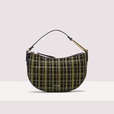 Coccinelle Coccinelle Priscilla Suede Tartan Print Small Hobo Bags MULTI.NOIR/NOIR