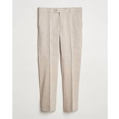Morris Heritage Linen Suit Trousers Beige