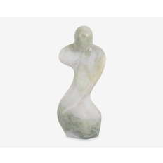 Figur female abstrakt grøn H.23 cm