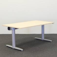 Elektriskt Höj- och sänkbart skrivbord - 160x80 cm grå skiva