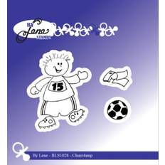 By Lene stamps BLS1028 “Boy with Football”