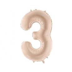 Folieballon 3 72cm c. beige