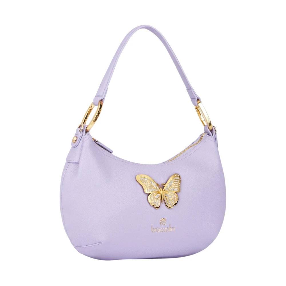 Braccialini Beth Jewels Skuldertaske - Tasker - Dame - Lilla - ONE SIZE - Uld