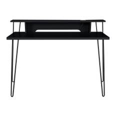 MESSIA Skrivbord 115 cm Svart - Skrivbord