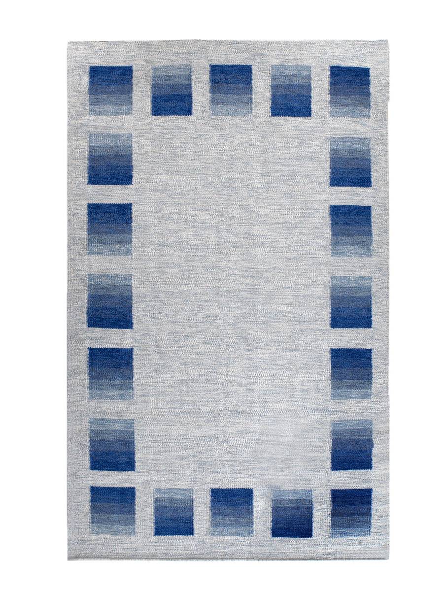 Gent Kelim tæppe - Blå - 140x200 / Blå