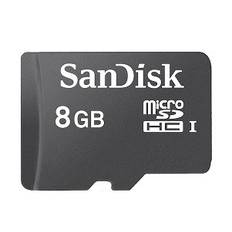 Sandisk MicroSDHC CL 10 - 8 GB