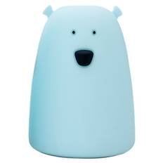 Rabbit & Friends Lampe - 11x17 cm - Stor Bjørn - Blå - Rabbit & Friends - OneSize - Natlampe