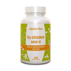 Alpha Plus D3-vitamin 3000IE + K2 180k