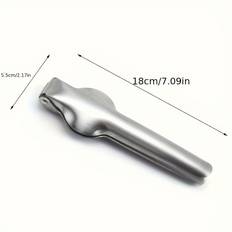 TEMU Stainless Steel Chestnut Cracker Sheller - 1pc Walnut Plier Nut Opener, Multifunctional Kitchen Gadget, Durable Metal Nutcracker Tool For All Nuts