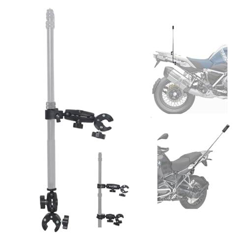 Fotoleey Kamera motorcykelmonteringssats för Insta360 X5/X4 Air/X4/X3, dubbelklämma, aluminiummaterial, stabilt monteringssystem