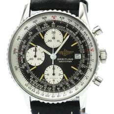 Breitling Pre-owned, Pre-owned, Herre, Sort, ONE SIZE, Pre-owned Old Navitimer Steel Automatic Watch