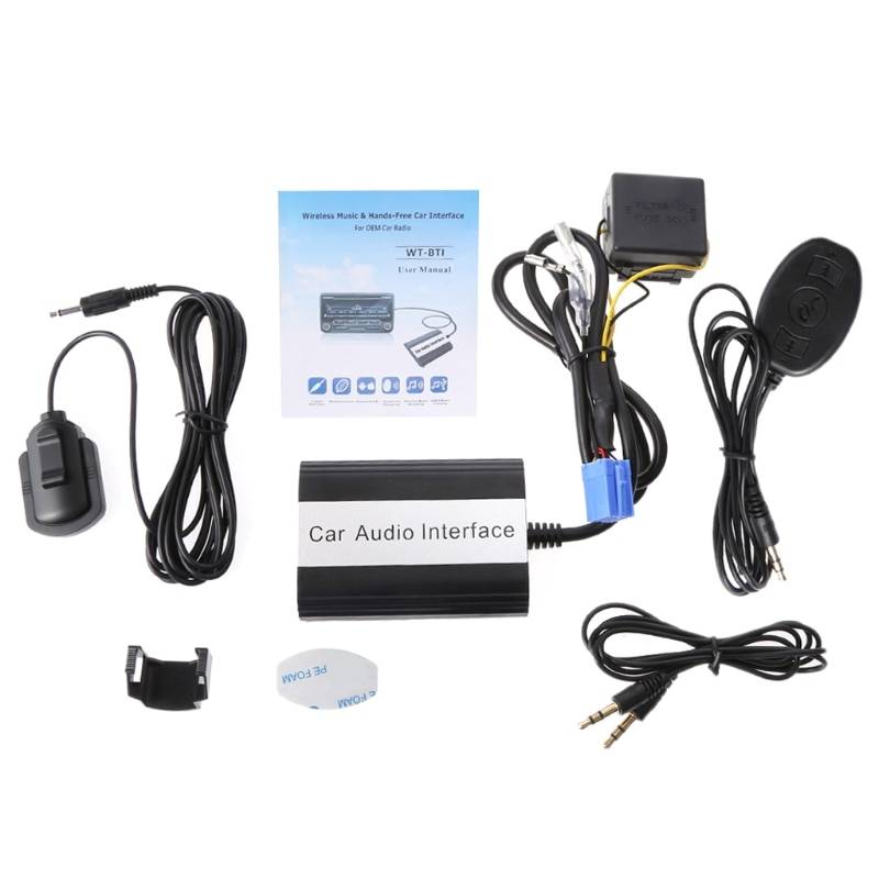 Handsfree bil bluetooth-kit mp3 aux adaptergränssnitt för fiat för alfa romeo