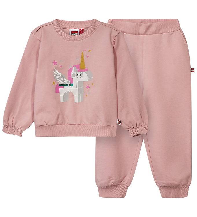 LEGO® Wear Sweatset - LWSika 701 - Rosa m. Tryck - LEGO® Wear - 2 år (92) - Sweatset