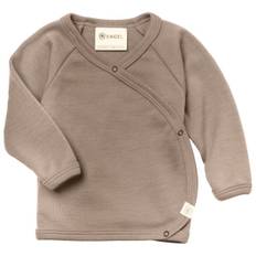 Engel Baby-Wickelshirt Långärmad tröja i merinoull Barn Storlek 50/56 Färg brun