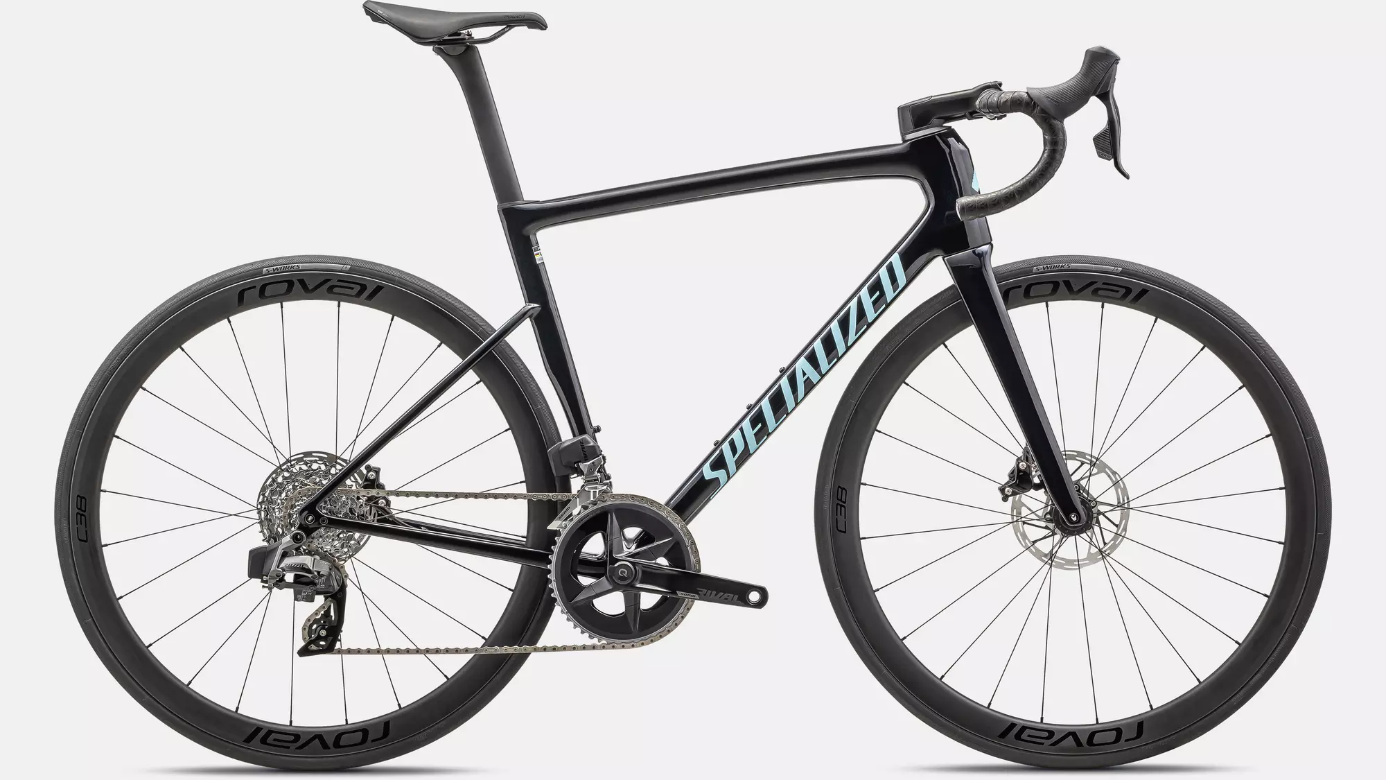 Specialized Tarmac SL8 Expert 2024 - Sram Rival eTap AXS 12sp - Roval C38 - 144 / 58 / GLOSS METALLIC DARK NAVY / ASTRAL BLUE PEARL (58)