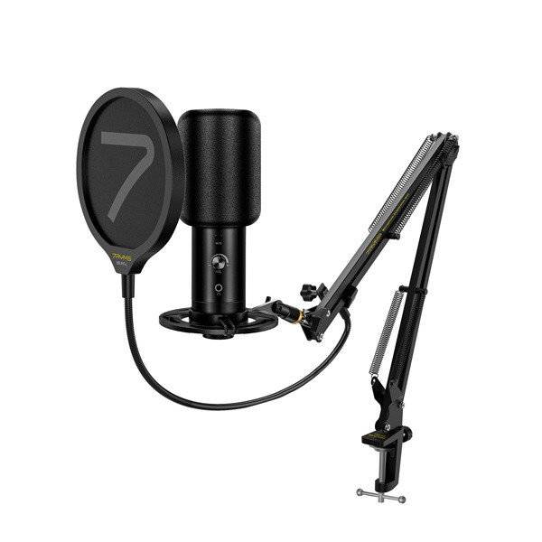 USB mikrofon för laptop och mobil podcastpaket