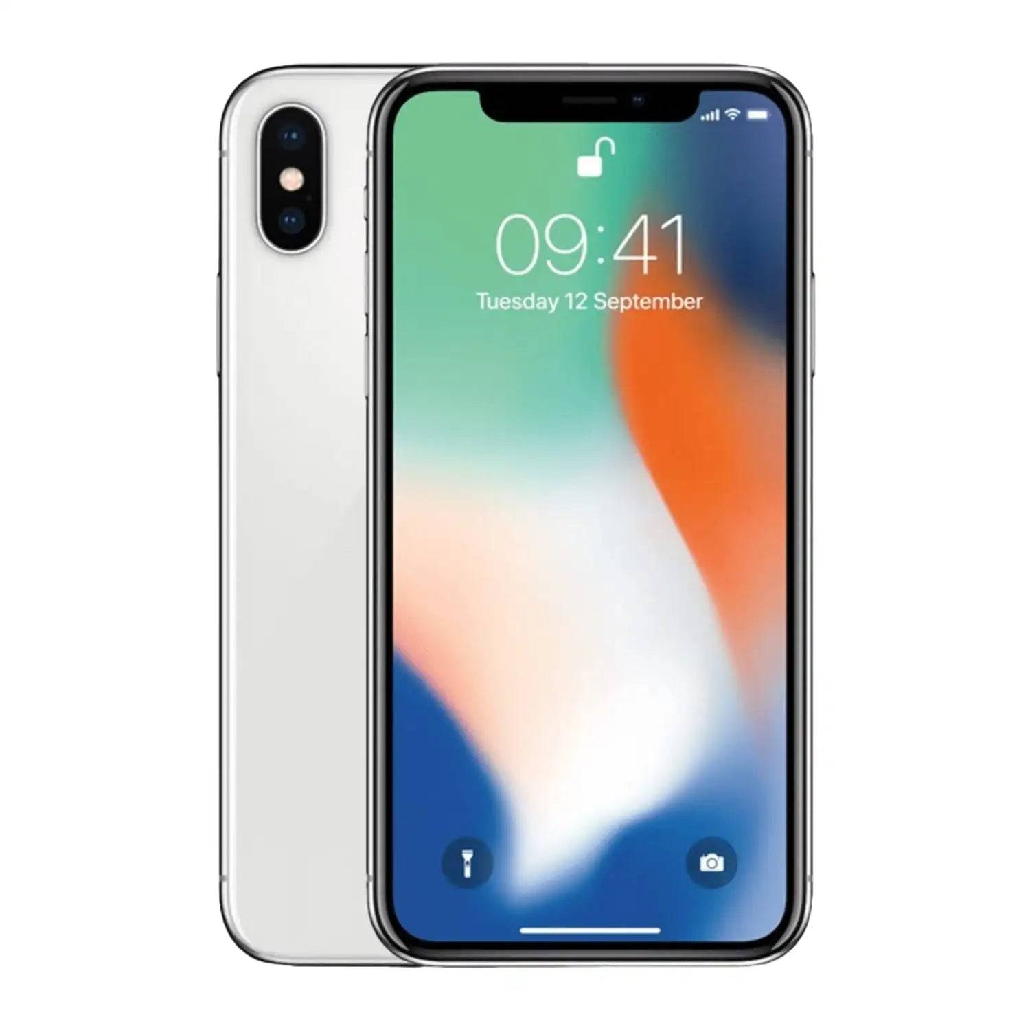 Brugt iPhone X | 64GB | Sølv | Brugbar stand