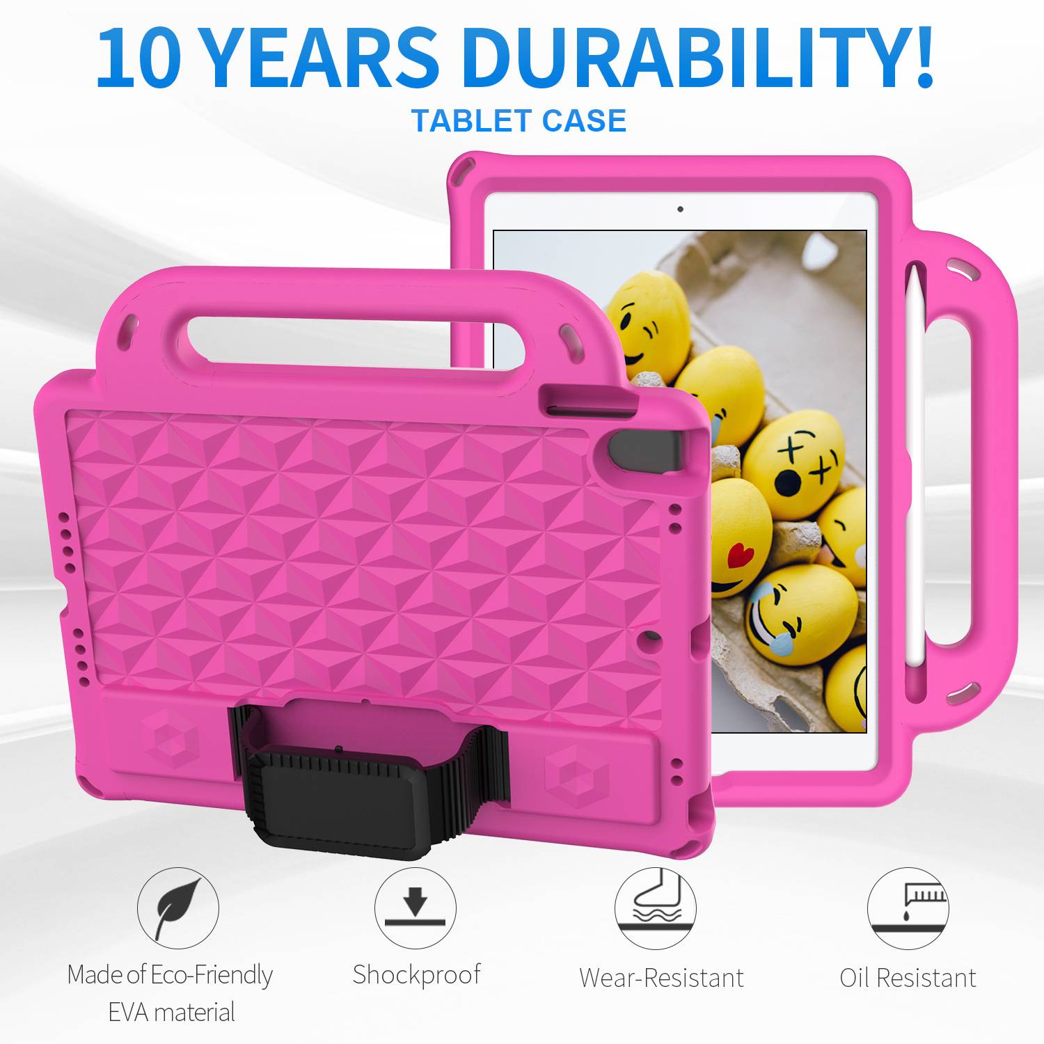 Case for iPad 10.2 Pro 10.5 9.7 Air4 5 10.9" 10th11th A16 12th A18 Air11 Mini 1 2 3 4 5 6 7 8.3" Lightweight Shockproof Cover