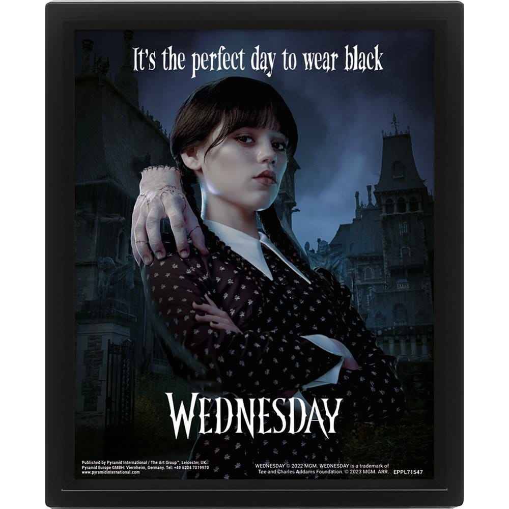 Wednesday 3D Lentikulär Poster Perfekt Dag