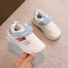 1 par babysportskor, höstens nya mesh utomhusskor för spädbarn - Blått och Vitt (EUR19,EUR20,EUR21,EUR22,EUR23,EUR24,EUR25,EUR26,EUR27)