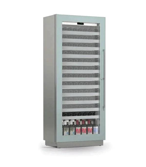 Vinkylskåp - Miami RF T - Borstad aluminium