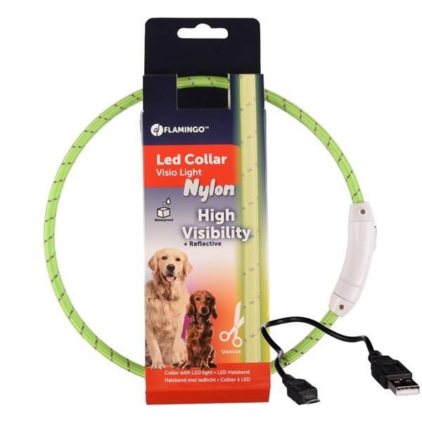 Blinkhalsband Leora grön 33-63cm