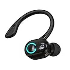 Biwwubik S10 Trådlösa Bluetooth 5.2 Hörlurar Öronmonterade HiFi Stereo Hörlurar Röstkontroll IPX Headset med Mikrofon, Svart