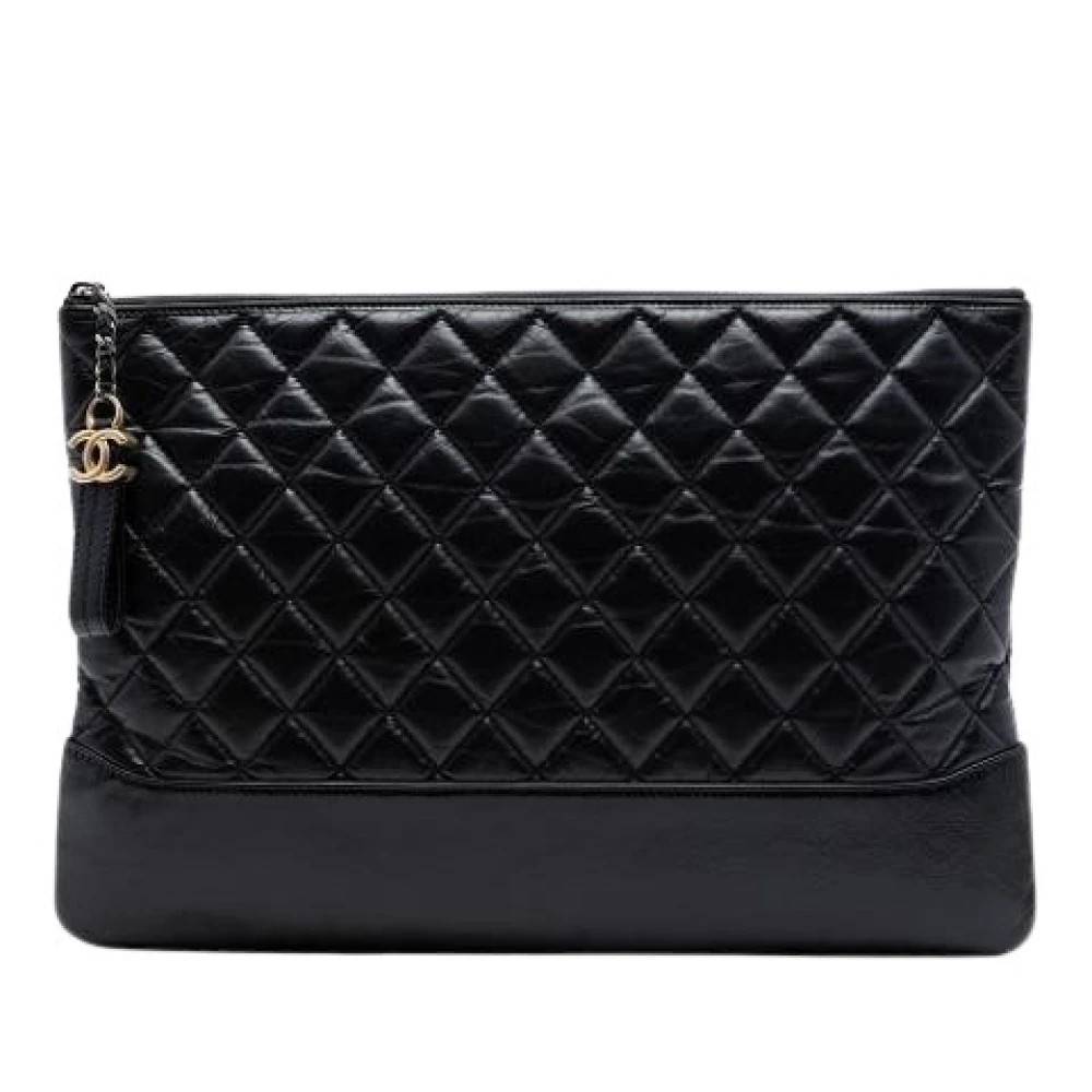 Chanel Vintage Pre-owned Gabrielle O-Case - Vintage - Dame - Sort - ONE SIZE - Læder