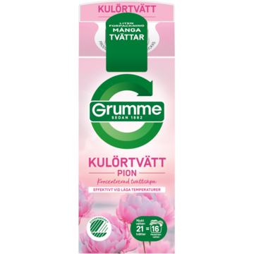 Tvättmedel Grumme Flytande Kulörtvätt Pion 750 ml