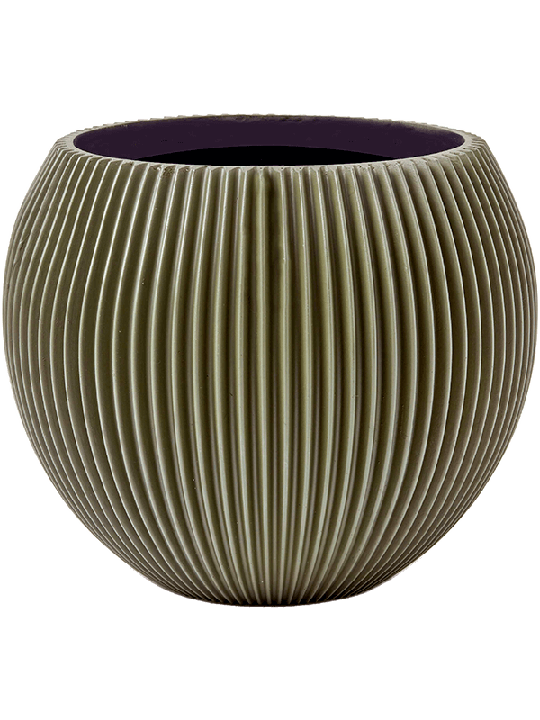 Capi Nature Groove Special - Vase Ball Green (⌀18 ↕15)