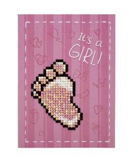 Diamond Painting Kort flicka