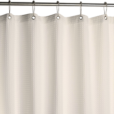 Waffle badeforhæng Ivory, 150x220 cm, ekstra længde vaflet - VaskBAR