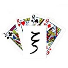 Grekiska alfabetet Xi svart silhuett poker spelar magiskt kort roligt brädspel